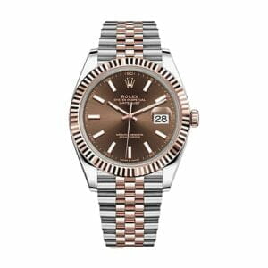 rolex-datejust-brown-dial-steel-replica-watch